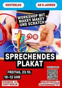 Workshop Sprechende Plakate in der Bibliothek Lichtenrade