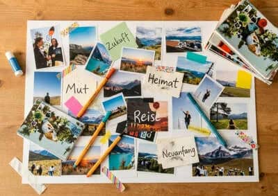 Workshop "Vision Board & Collagen-Technik" mit Pia Hasenkamp