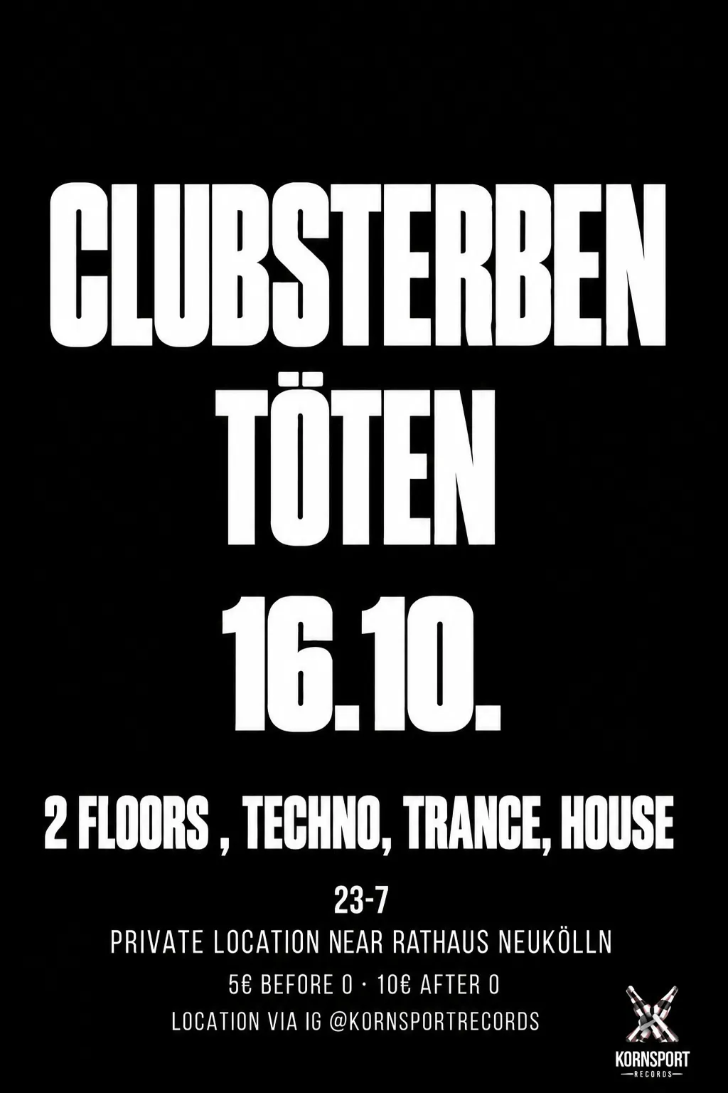 Clubsterben Töten