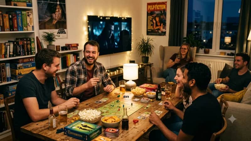 Friday Night Unwind: Games, Popcorn & Film