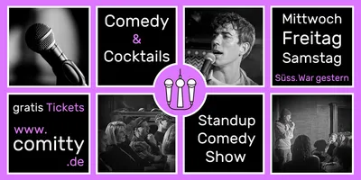 Comedy & Cocktails: Standup-Comedy-Show mit Profi-Comedians & Newcomern