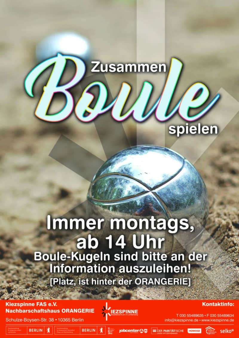 Gemeinsam Boule spielen – offen für alle!