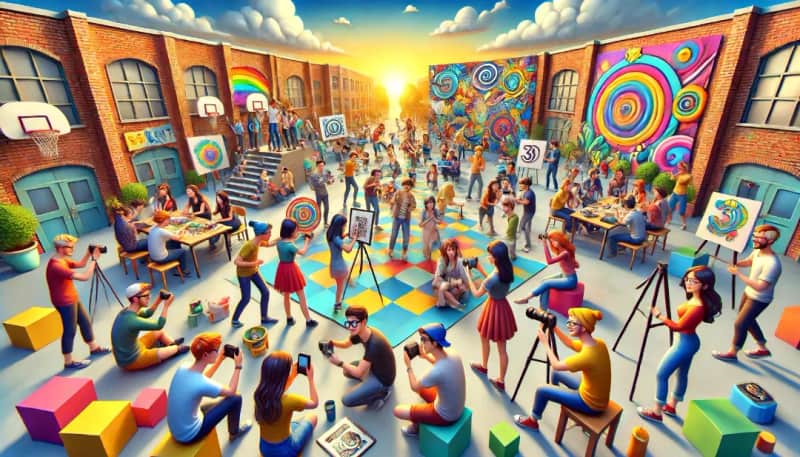 3D TrickArt Berlin: Schulklassen-Programm & Medienkritik-Workshop