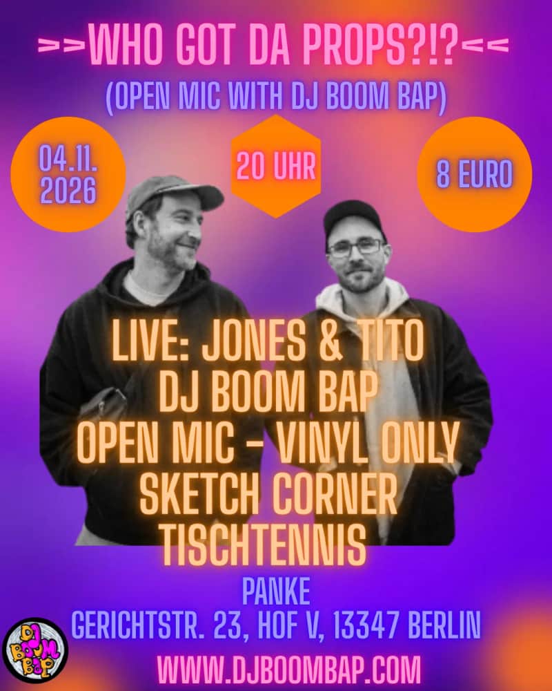 Who got da Props? (Open Mic with DJ BOOM BAP)