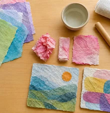 Papiercollage in Bewegung - inspiriert von Joomchi