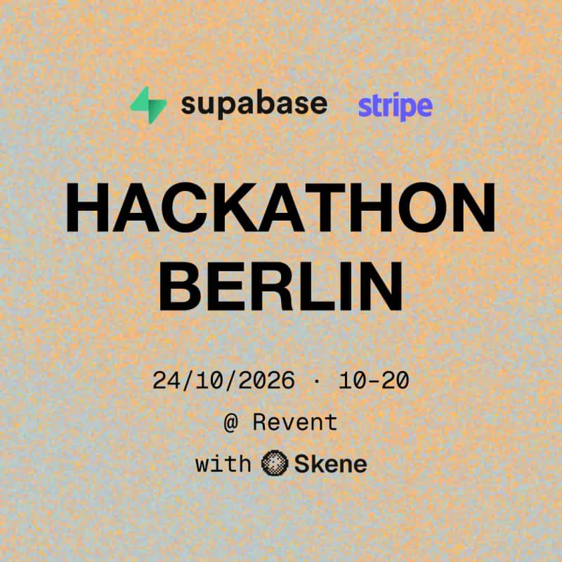 Stripe x Supabase: AI Payments for the Real Economy Hack