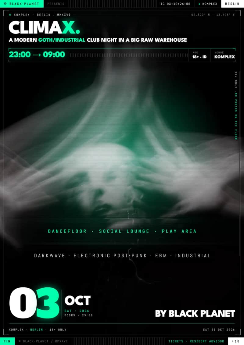 Climax - Goth / Industrial club night + play areas