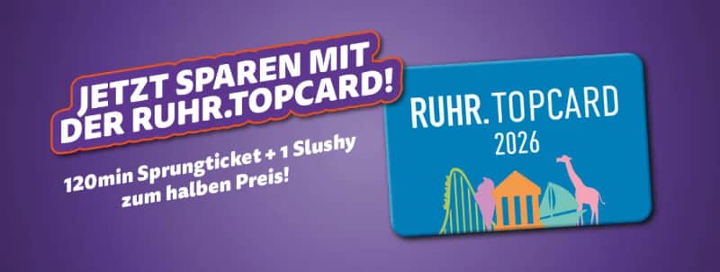 RUHR.TOPCARD Ticket: 120 Minuten Sprungspaß