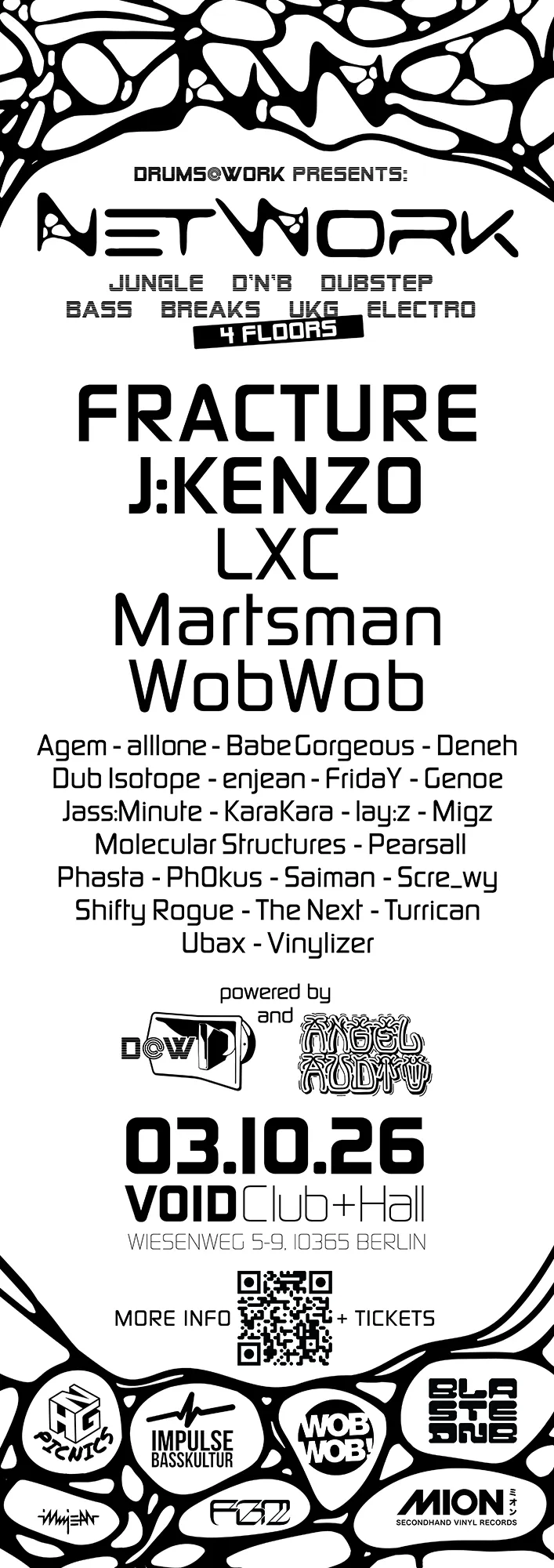 NetWork with Fracture, J:Kenzo, LXC & Martsman
