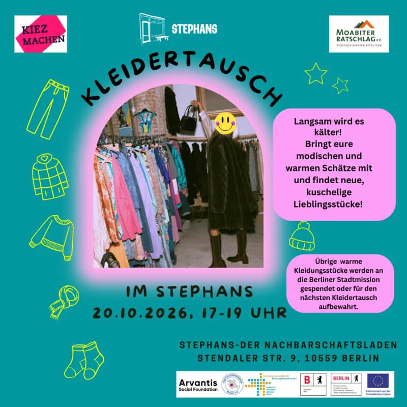 Moabiter Ratschlag: Kleidertausch in Berlin